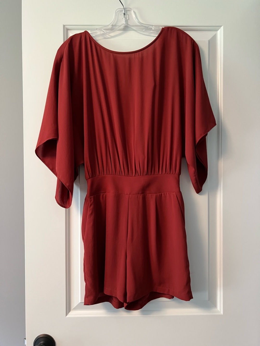 White House Black Market Rust Color Romper